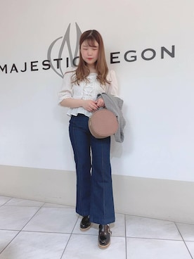 マジェスティックレゴン天王寺ミオ店スタッフさん（レディース・154cm）の春コーディネート