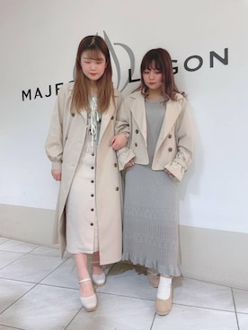 マジェスティックレゴン天王寺ミオ店スタッフさん(レディース・156cm)の春コーディネート