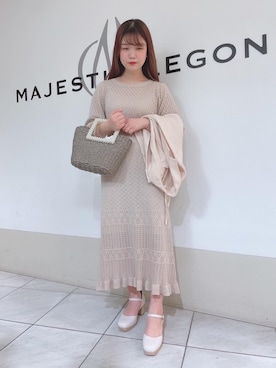 マジェスティックレゴン天王寺ミオ店スタッフさん(レディース・154cm)の春コーディネート