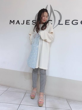 マジェスティックレゴン天王寺ミオ店スタッフさん（レディース・151cm）の春コーディネート