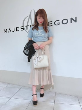 マジェスティックレゴン天王寺ミオ店スタッフさん（レディース・159cm）の春コーディネート