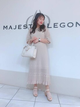 マジェスティックレゴン天王寺ミオ店スタッフさん(レディース・151cm)の春コーディネート