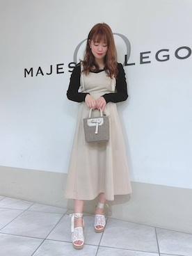 マジェスティックレゴン天王寺ミオ店スタッフさん(レディース・159cm)の春コーディネート