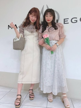 マジェスティックレゴン天王寺ミオ店スタッフさん（レディース・156cm）の春コーディネート