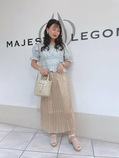 マジェスティックレゴン天王寺ミオ店スタッフ Majestic Legon Majestic Legonのかごバッグを使ったコーディネート Wear