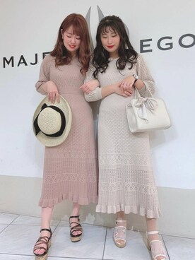 マジェスティックレゴン天王寺ミオ店スタッフさん(レディース・156cm)の春コーディネート