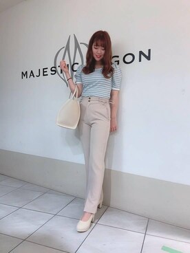 マジェスティックレゴン天王寺ミオ店スタッフさん(レディース・159cm)の春コーディネート