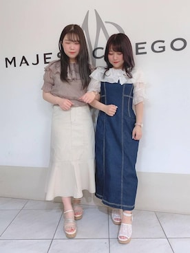 マジェスティックレゴン天王寺ミオ店スタッフさん(レディース・156cm)の春コーディネート