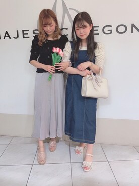 マジェスティックレゴン天王寺ミオ店スタッフさん(レディース・156cm)の春コーディネート