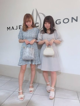 「ミニワンピ」｜マジェスティックレゴン天王寺ミオ店スタッフさん（レディース・156cm）の春コーディネート