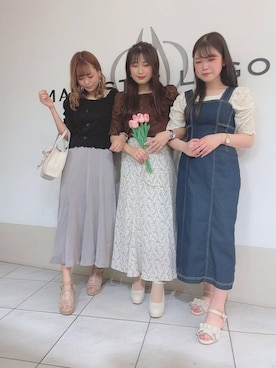 マジェスティックレゴン天王寺ミオ店スタッフさん(レディース・156cm)の春コーディネート