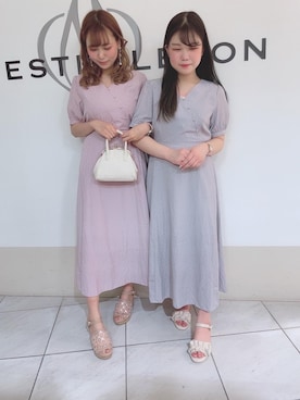 「お揃いコーデ」｜「アイテム（サンダル）」を使った、マジェスティックレゴン天王寺ミオ店スタッフさん（レディース・156cm）の春コーディネート