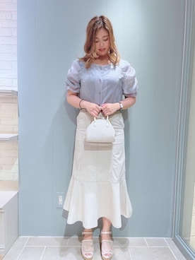マジェスティックレゴン天王寺ミオ店スタッフさん（レディース・156cm）の春コーディネート