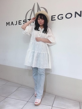 マジェスティックレゴン天王寺ミオ店スタッフさん（レディース・145cm）の夏コーディネート
