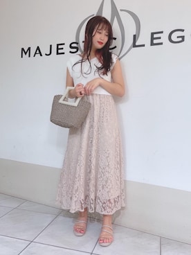 マジェスティックレゴン天王寺ミオ店スタッフさん（レディース・151cm）の夏コーディネート