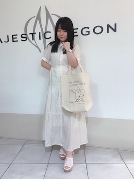 「暗髪」｜マジェスティックレゴン天王寺ミオ店スタッフさん（レディース・145cm）の夏コーディネート