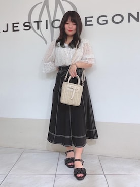 マジェスティックレゴン天王寺ミオ店スタッフさん（レディース・145cm）の夏コーディネート