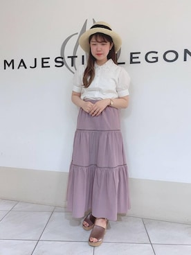 マジェスティックレゴン天王寺ミオ店スタッフさん(レディース・154cm)の夏コーディネート