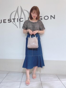 マジェスティックレゴン天王寺ミオ店スタッフさん(レディース・159cm)の夏コーディネート