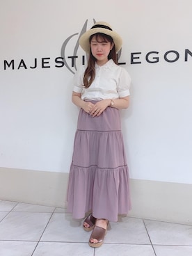 マジェスティックレゴン天王寺ミオ店スタッフさん(レディース・154cm)の夏コーディネート