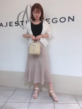 マジェスティックレゴン天王寺ミオ店スタッフさん(レディース・159cm)の夏コーディネート