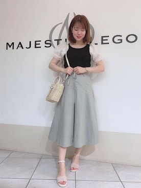 マジェスティックレゴン天王寺ミオ店スタッフさん（レディース・159cm）の夏コーディネート