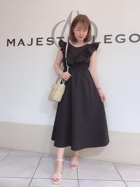 マジェスティックレゴン天王寺ミオ店スタッフさん(レディース・159cm)の夏コーディネート