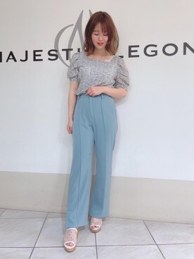 マジェスティックレゴン天王寺ミオ店スタッフさん(レディース・159cm)の夏コーディネート