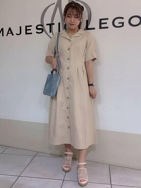 マジェスティックレゴン天王寺ミオ店スタッフさん（レディース・151cm）の夏コーディネート