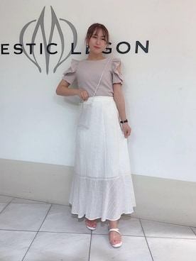 マジェスティックレゴン天王寺ミオ店スタッフさん（レディース・151cm）の夏コーディネート