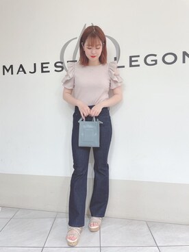 マジェスティックレゴン天王寺ミオ店スタッフさん（レディース・159cm）の夏コーディネート