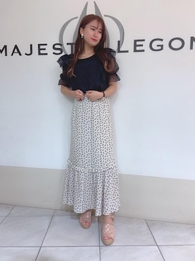 マジェスティックレゴン天王寺ミオ店スタッフさん（レディース・151cm）の夏コーディネート