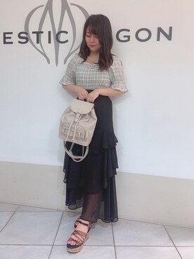 マジェスティックレゴン天王寺ミオ店スタッフさん（レディース・145cm）の夏コーディネート