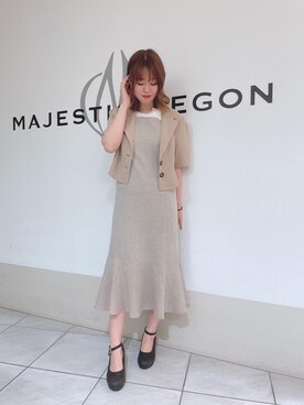 マジェスティックレゴン天王寺ミオ店スタッフさん（レディース・159cm）の夏コーディネート