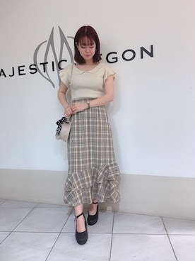 マジェスティックレゴン天王寺ミオ店スタッフさん(レディース・155cm)の夏コーディネート