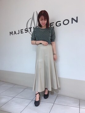 マジェスティックレゴン天王寺ミオ店スタッフさん（レディース・159cm）の夏コーディネート