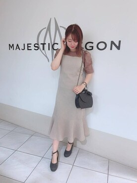 マジェスティックレゴン天王寺ミオ店スタッフさん（レディース・159cm）の夏コーディネート