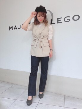 マジェスティックレゴン天王寺ミオ店スタッフさん（レディース・159cm）の夏コーディネート