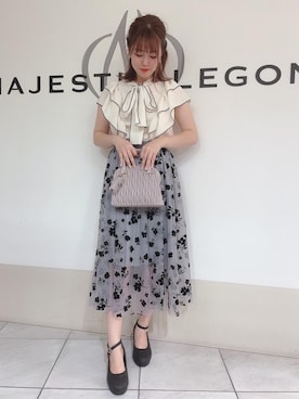 マジェスティックレゴン天王寺ミオ店スタッフさん(レディース・159cm)の夏コーディネート