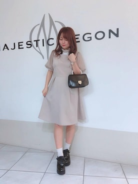 「ミニワンピ」｜マジェスティックレゴン天王寺ミオ店スタッフさん（レディース・145cm）の夏コーディネート