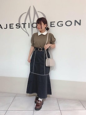 マジェスティックレゴン天王寺ミオ店スタッフさん（レディース・145cm）の夏コーディネート