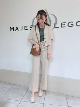 マジェスティックレゴン天王寺ミオ店スタッフさん（レディース・155cm）の夏コーディネート