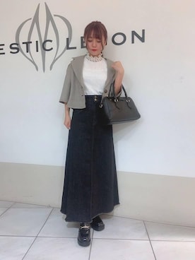 マジェスティックレゴン天王寺ミオ店スタッフさん（レディース・145cm）の夏コーディネート