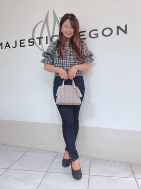 マジェスティックレゴン天王寺ミオ店スタッフさん（レディース・151cm）の夏コーディネート