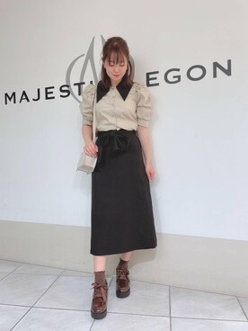 マジェスティックレゴン天王寺ミオ店スタッフさん（レディース・159cm）の秋コーディネート