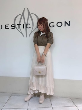 マジェスティックレゴン天王寺ミオ店スタッフさん（レディース・145cm）の秋コーディネート