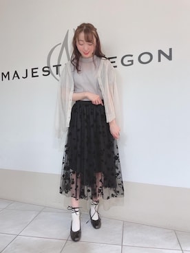 マジェスティックレゴン天王寺ミオ店スタッフさん（レディース・155cm）の秋コーディネート