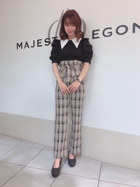 マジェスティックレゴン天王寺ミオ店スタッフさん（レディース・159cm）の秋コーディネート