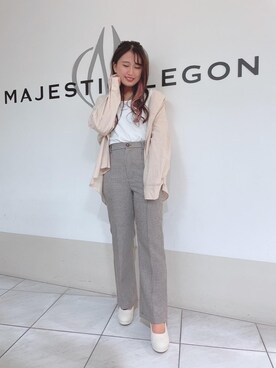 マジェスティックレゴン天王寺ミオ店スタッフさん（レディース・151cm）の秋コーディネート