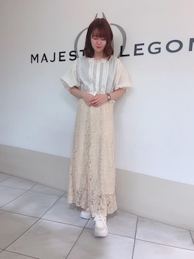 マジェスティックレゴン天王寺ミオ店スタッフさん（レディース・159cm）の秋コーディネート